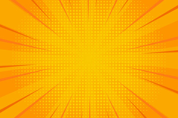 Comic abstract orange background