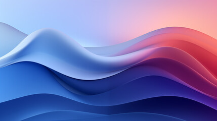 Colorful wavy background with paper cut style. background or wallpaper