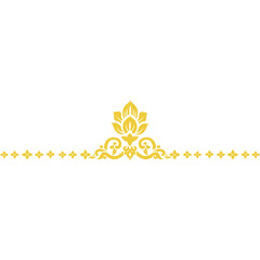 Decorative Thai Art Pattern luxury line art, lai Thai flat element illustration