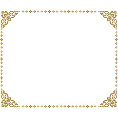 Thai Art traditional asian luxury line art, Thai Pattern flat illustration	
