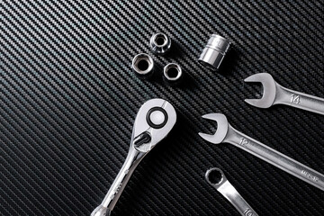 自動車工具の集合イメージA