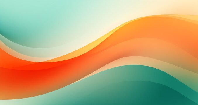 background vector abstract. walpaper gradient wave Green and orange.