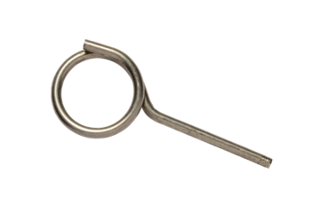 Fire extinguisher safety pin, isolated on white background