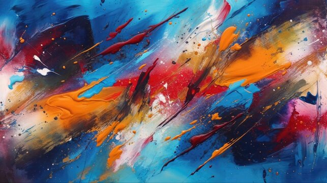 Contemporary Painting. Abstract Design Texture Background. Generative AI.
