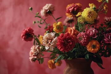 A Variety of Colorful Flowers in a Vase