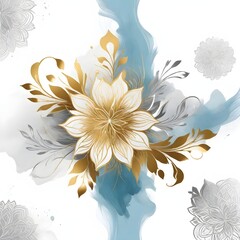 abstract floral background with flowers