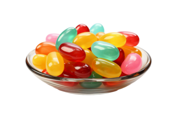 Jelly Bean on transparent background.