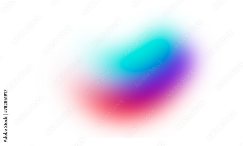 Poster Colorful gradient with noise and blur effects. Gradient beam of light on a transparent background. Colorful glare of neon light