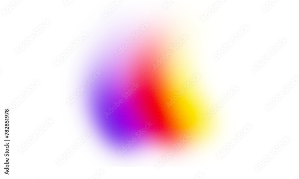 Poster Colorful gradient with noise and blur effects. Gradient beam of light on a transparent background. Colorful glare of neon light