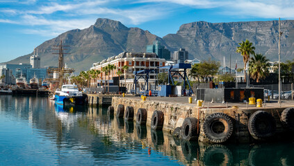 Stunning view of the Victoria & Albert Waterfront, Cape Town, South Africa