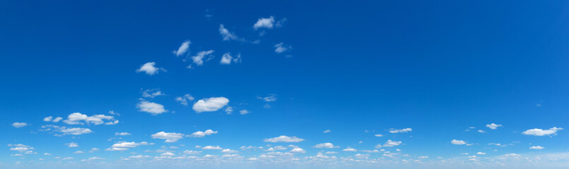 Blue Sky background with tiny Clouds. Panorama background - 782854113
