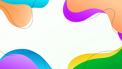 ABSTRACT BACKGROUND WITH HAND DRAWN SHAPES PASTEL GRADIENT COLOR VECTOR DESIGN TEMPLATE FOR WALLPAPER, COVER DESIGN, HOMEPAGE DESIGN