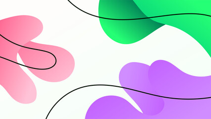 ABSTRACT BACKGROUND WITH HAND DRAWN SHAPES PASTEL GRADIENT COLOR VECTOR DESIGN TEMPLATE FOR WALLPAPER, COVER DESIGN, HOMEPAGE DESIGN