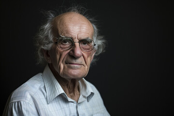 Fototapeta premium Portrait Photo of an Old Man, Generative AI