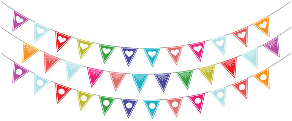 Obraz premium anniversary, background, banner, birthday, celebration, collage, collection, colorful, decoration, design, different, drawing, easter, element, fabric, festival, flag, flying, form, fun, graphic, hang