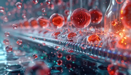 Microfluidics in Biotechnology, Explain how microfluidic devices are used in biotechnology - obrazy, fototapety, plakaty