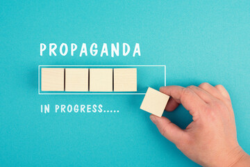 Propaganda in progress, facts and fake news, conspiracy theory concept, media and manipulation, ...