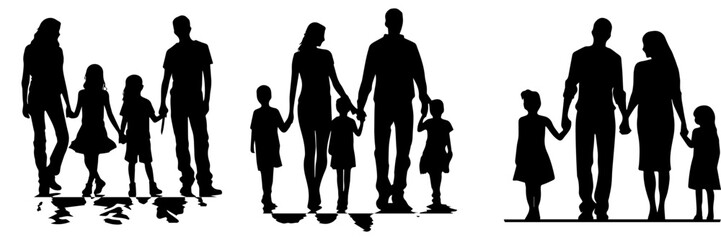 illustration of an background with family