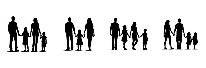 illustration of an background with family 