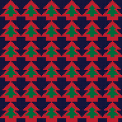 Christmas Fair Isle Seamless Pattern Design
