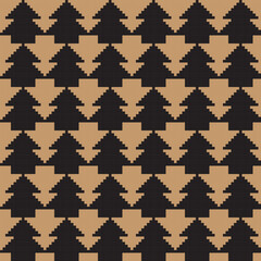 Neutral Colour Christmas Fair Isle Seamless Pattern Design