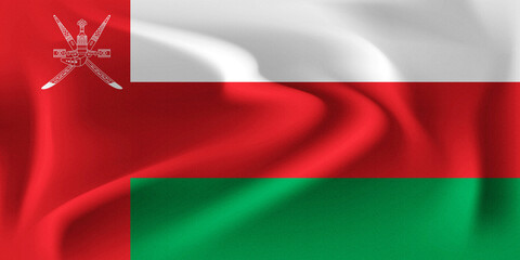 Oman flag illustration image 