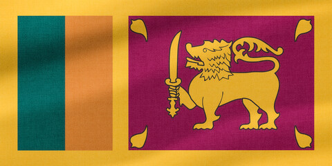 Sri lanka flag illustration image 