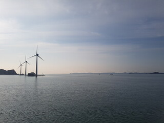 wind turbine in the sea