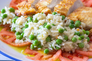 erbsenreis risibisi pariser schnitzel 