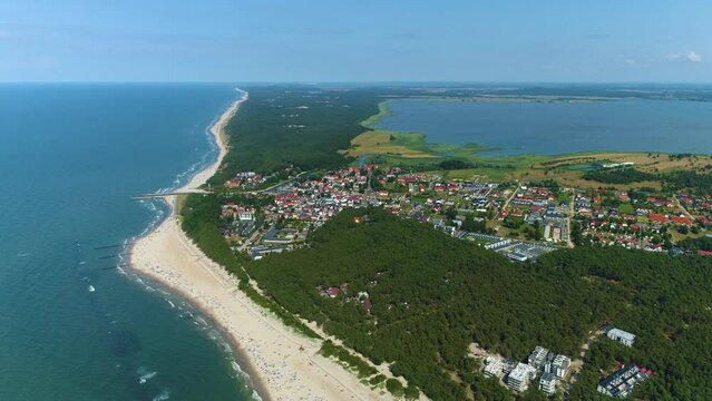 Beautiful Landscape Rowy Piekny Krajobraz Aerial View Poland