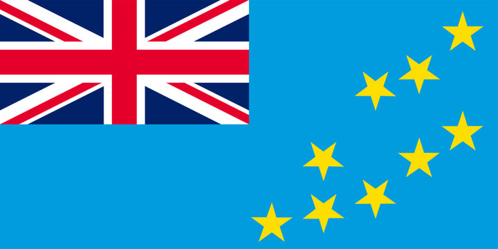 Flag of Tuvalu.Tuvalu flag vector