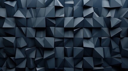 A black and white image of a wall made of black squares