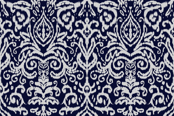 Ethnic ikat pattern.beautiful pattern. folk embroidery,bohemian style,aztec geometric art ornament print.ethnic abstract Inkatha art.Seamless fabric.design for fabric, carpet, wallpaper, clothing	