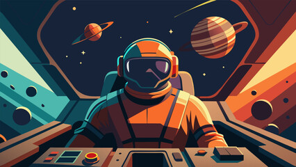 Inside the pit the pilot gripped the controls tightly as the spaceship hurtled through a treacherous asteroid field narrowly missing collisions