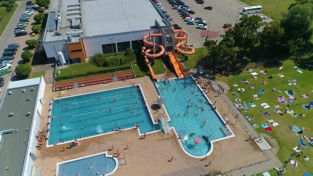 Swimming Pool Chrobry Glogow Basen Aerial View Poland