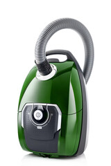 Vacuum cleaner for house cleaning services isolated on the white background, clean sweeper for floor and carpet