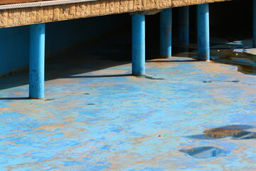 The bridge was built over a gorge and a water obstacle.