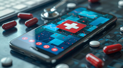 Health Monitoring on a Smartphone Amidst Medication and Equipment