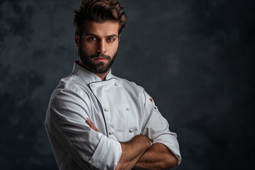 Portrait Photo of a Chef, Generative AI
