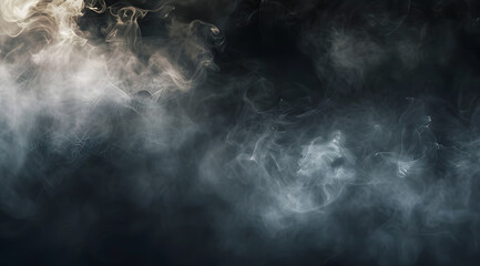 Fototapeta premium A large amount of smoke is taken with many options available in various graphic