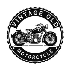 illustration logo design  a repair shop motorcycle vintage