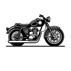 illustration logo design  a repair shop motorcycle vintage