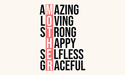 Mother's Day t-shirt design, Mother's day svg, Mother's Day poster background, Mom t-shirt, Mother's Day vector 