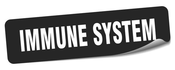 immune system sticker. immune system label