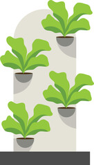 Vegetable in Hydroponic Farm Illustration