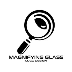 Magnifying Glass Vector Logo Design