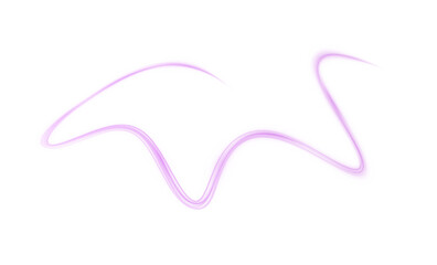 Luminous pink lines of speed. Light glowing effect . Abstract motion lines. White background isolated Light trail wave, fire path trace line, car lights, optic fiber and incandescence curve twirl.	