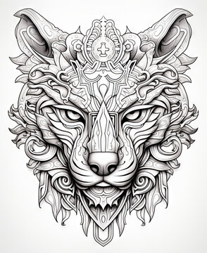 Lion head tattoo idea