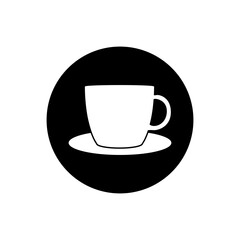 Coffee cup icon vector. Tea cup illustration sign. Mocha symbol. Tea logo. Hot drink mark.