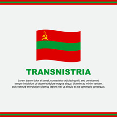 Transnistria Flag Background Design Template. Transnistria Independence Day Banner Social Media Post. Transnistria Design